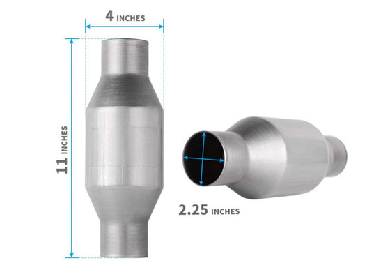 2.25 Inch High Flow Stainless Steel Catalytic Converter 01607 2.5L