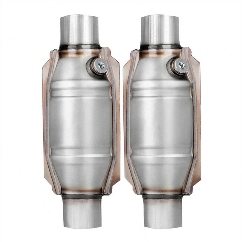 Overall 11'' Ceramic Universal Catalytic Converter 2.5'' Inlet Outlet 53005